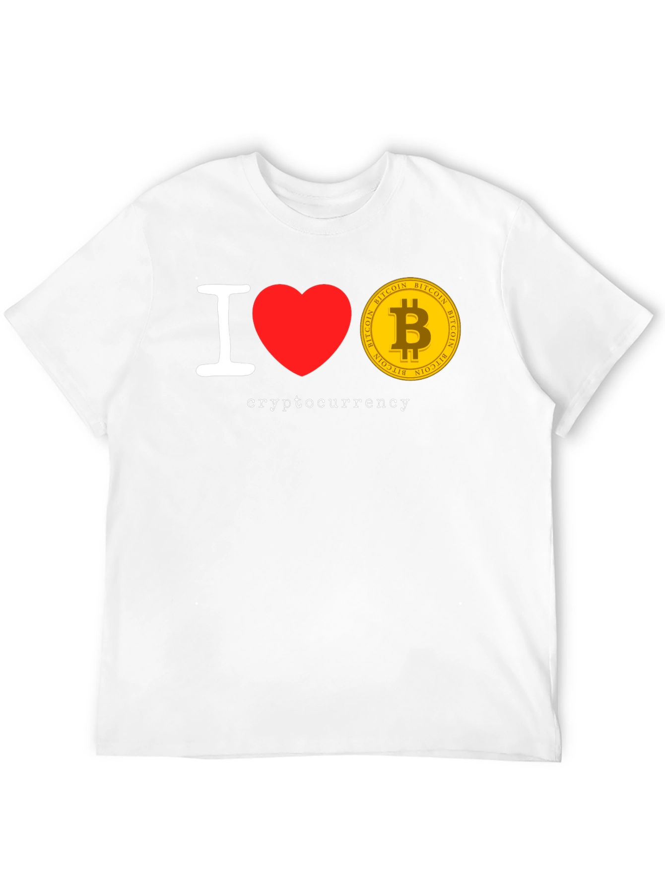 I Love Cryptocurrency Bitcoin T-Shirt