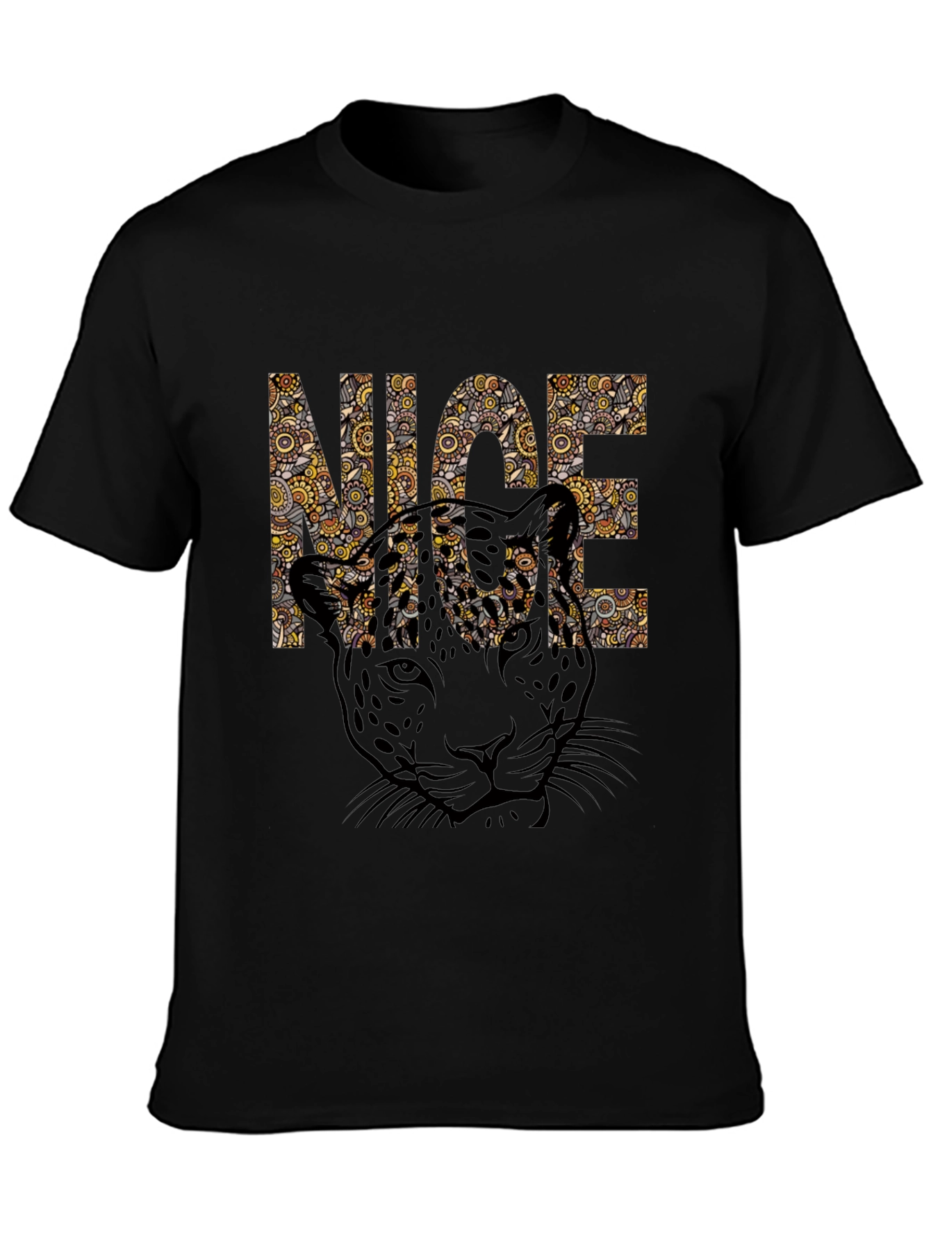 Cool Leopard Print Graphic Tee - NICE Design