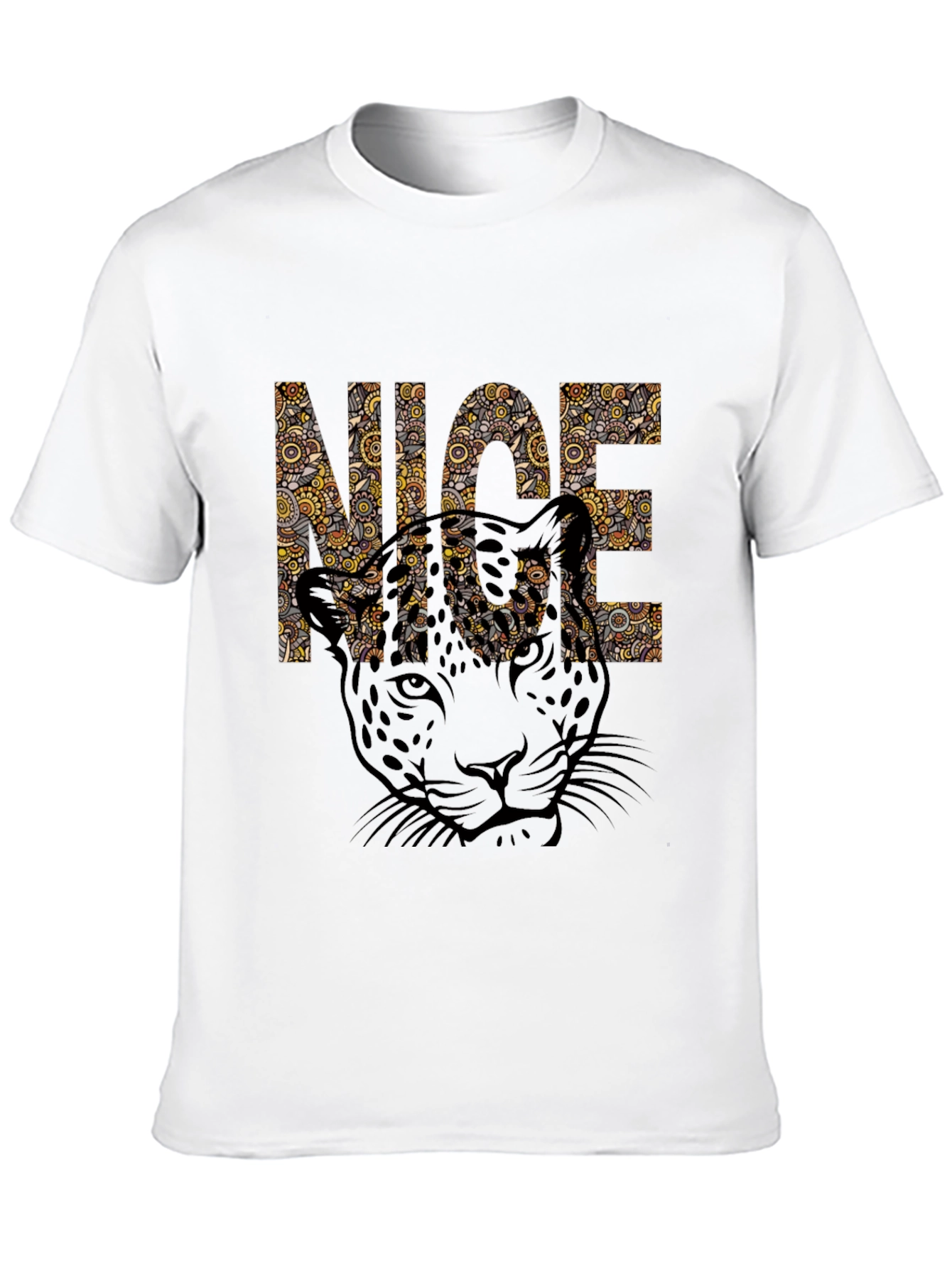 Cool Leopard Print Graphic Tee - NICE Design