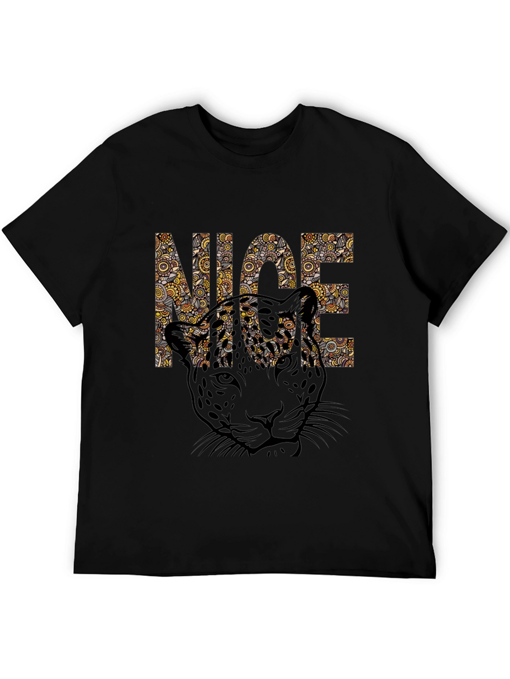Cool Leopard Print Graphic Tee - NICE Design
