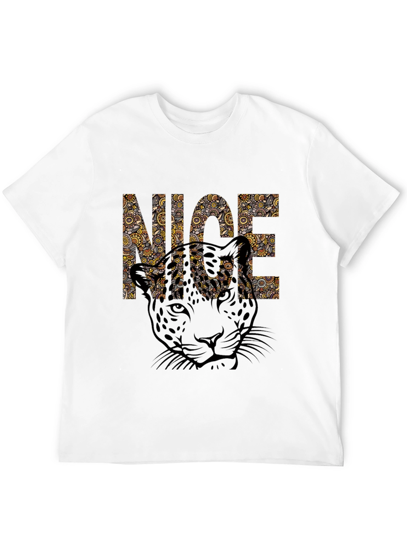 Cool Leopard Print Graphic Tee - NICE Design