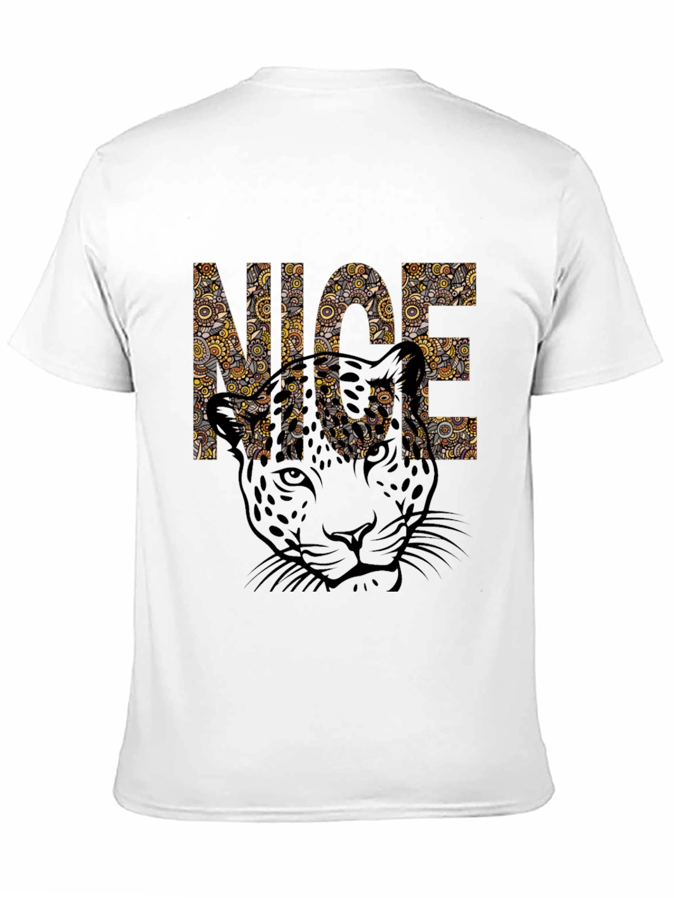 Cool Leopard Print Graphic Tee - NICE Design