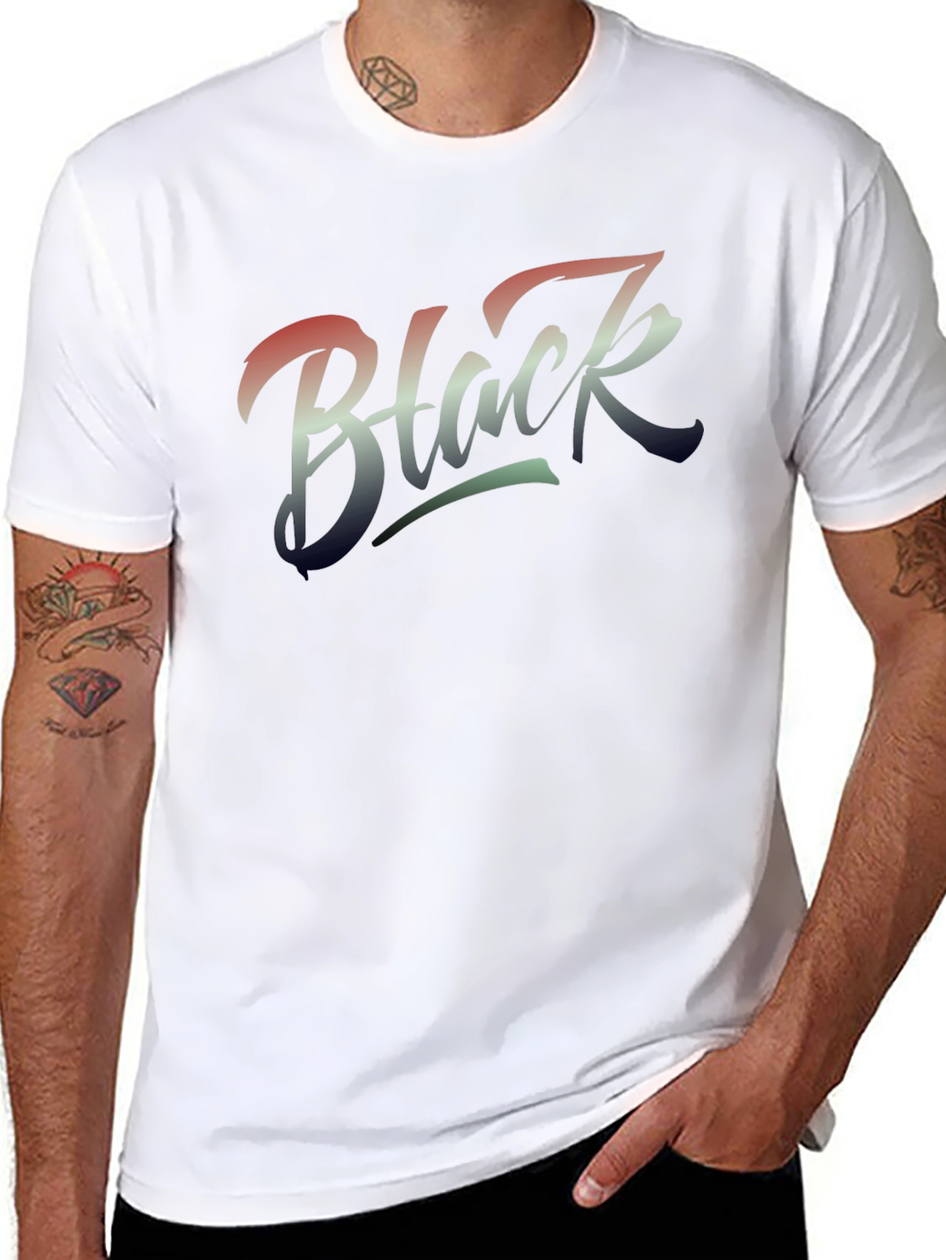 Black Graphic T-Shirt - Stylish Mens Tee