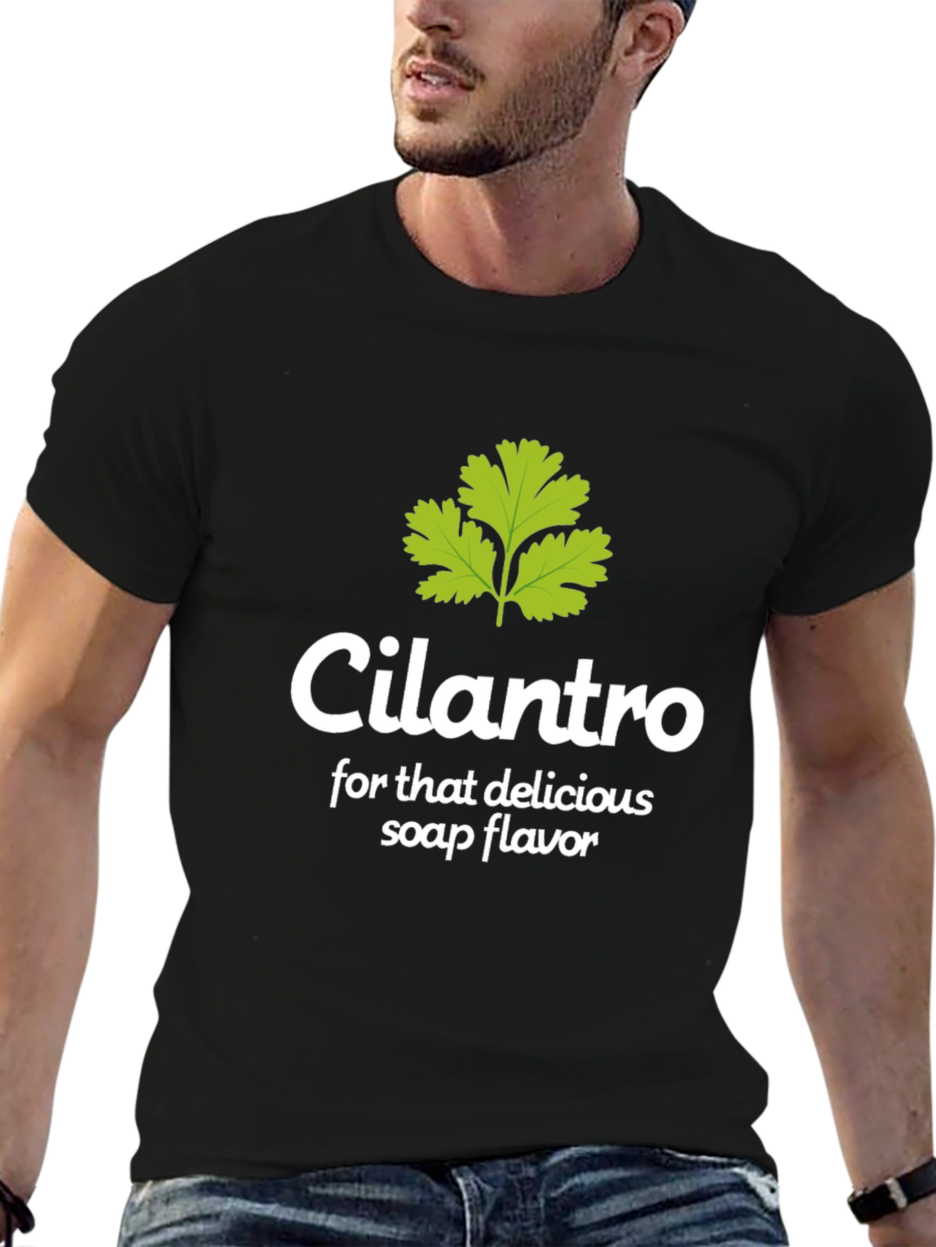 Cilantro Soap Flavor T-Shirt - Funny Foodie Tee