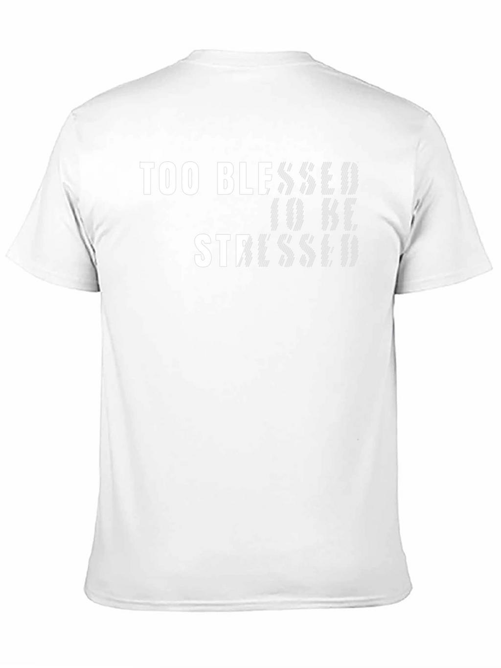 Too Blessed to Be Stressed Black Graphic Tee