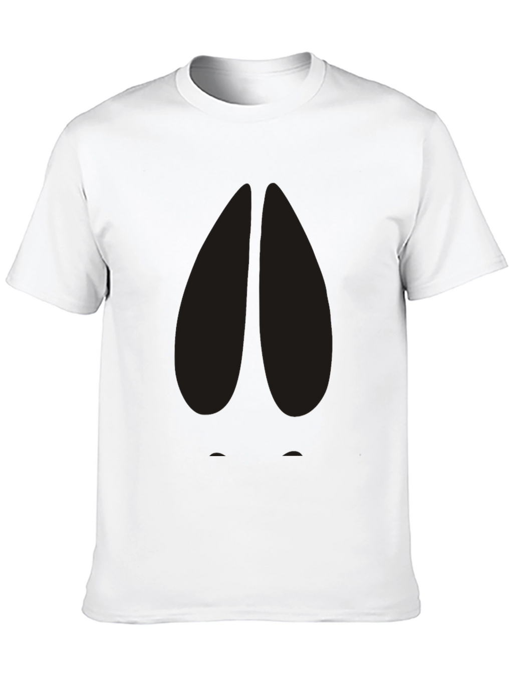 Black T-Shirt with Abstract Design