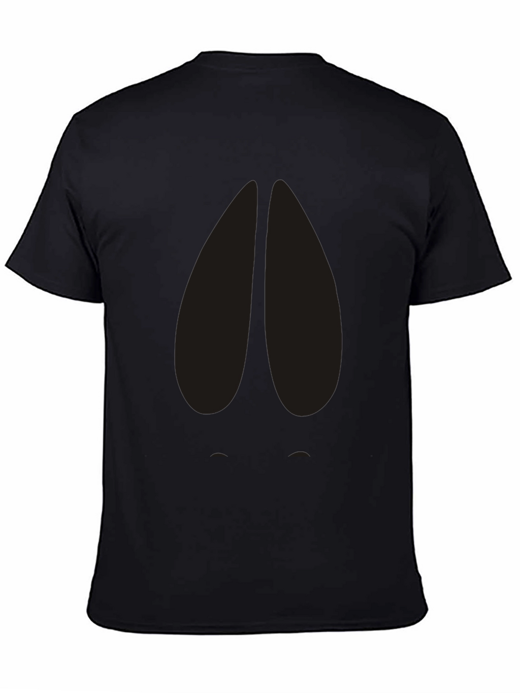 Black T-Shirt with Abstract Design