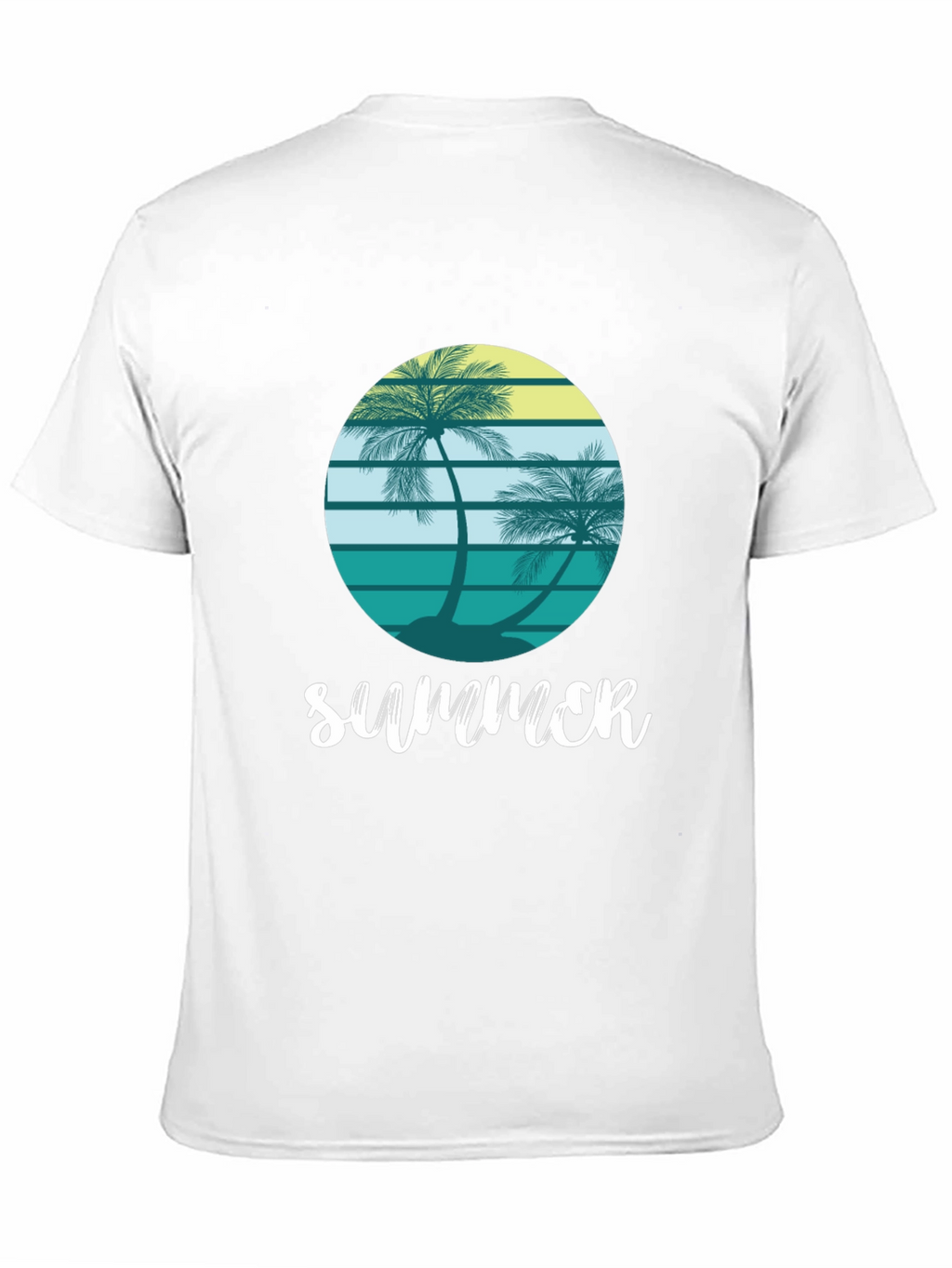 Summer Palm Tree Graphic Tee - Coastal Vibes