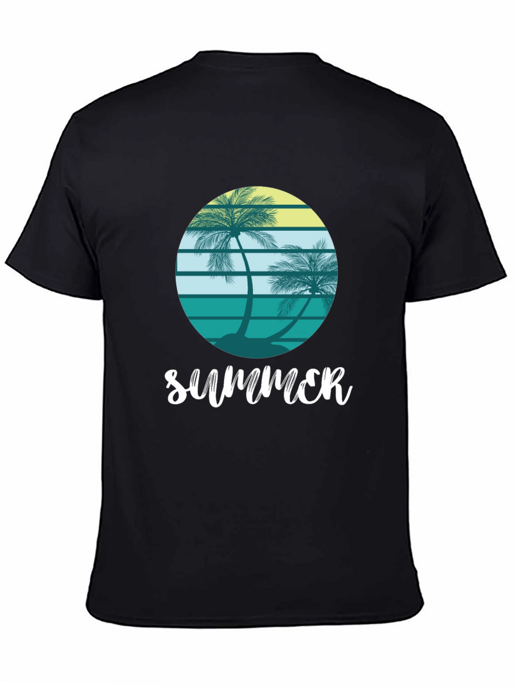 Summer Palm Tree Graphic Tee - Coastal Vibes