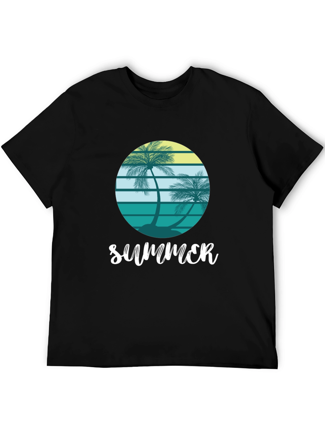 Summer Palm Tree Graphic Tee - Coastal Vibes