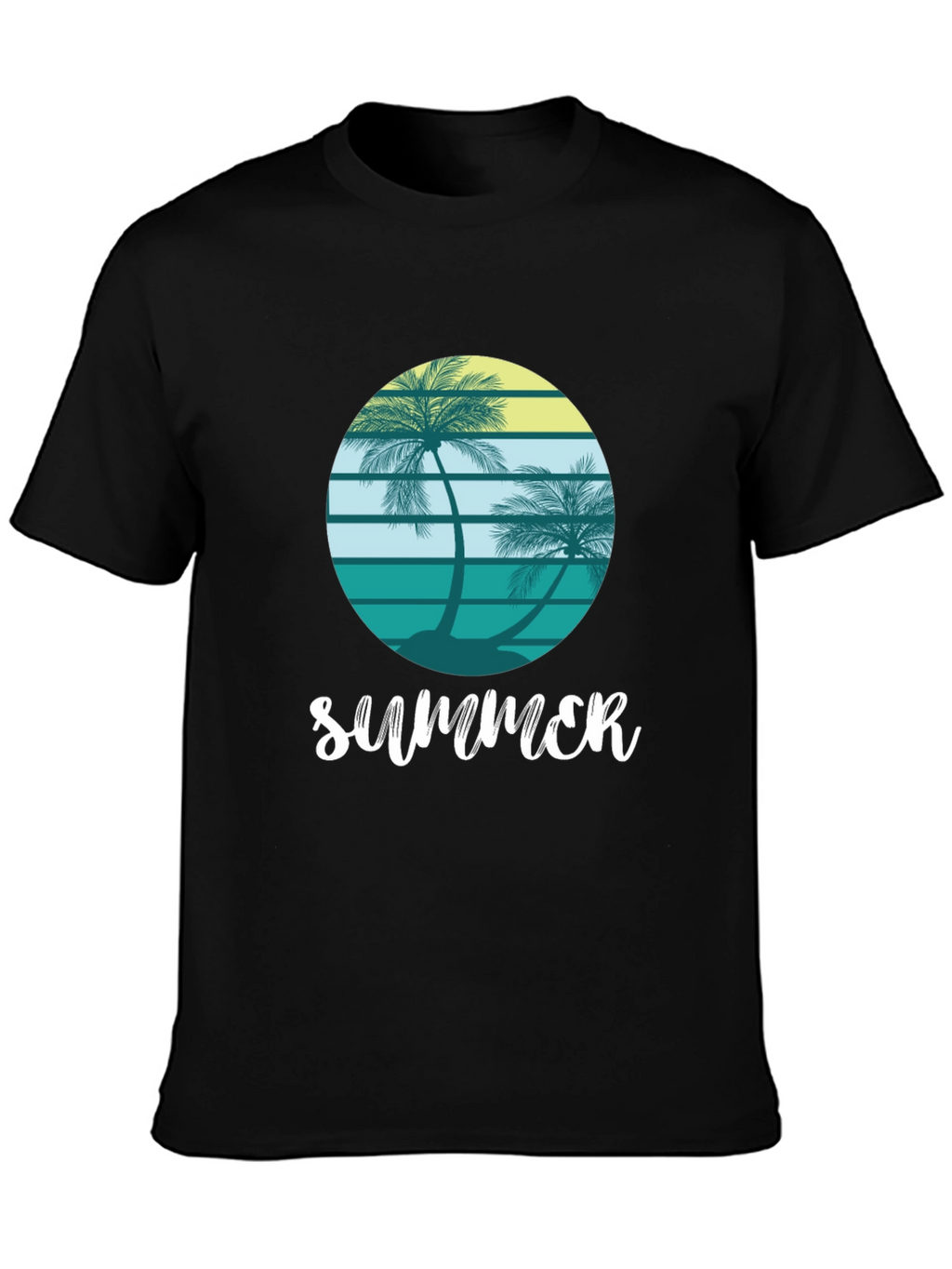 Summer Palm Tree Graphic Tee - Coastal Vibes