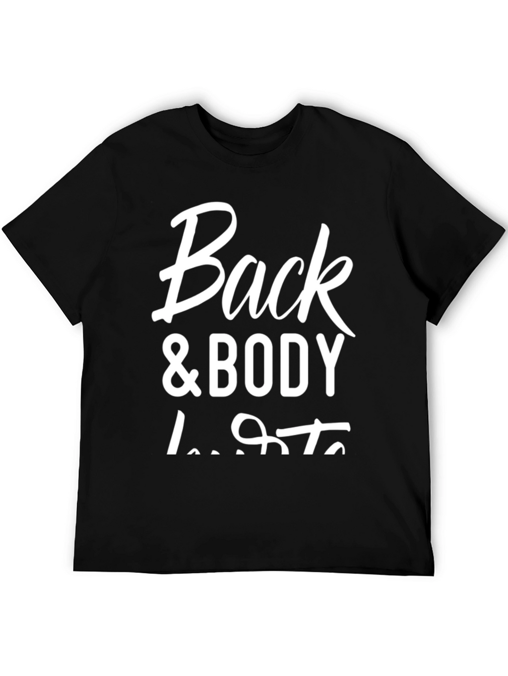 Back & Body Dude Lifts Black Graphic Tee