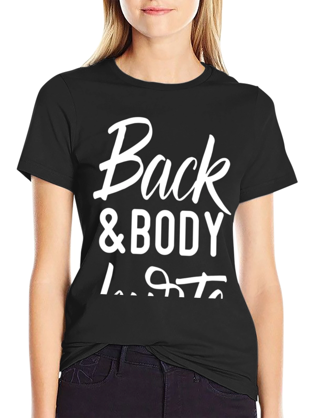 Back & Body Dude Lifts Black Graphic Tee