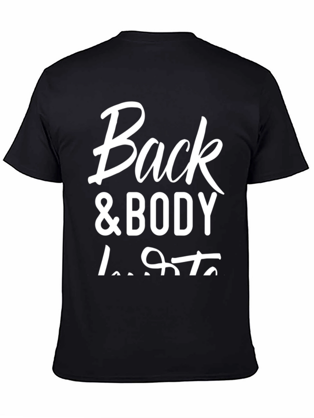 Back & Body Dude Lifts Black Graphic Tee