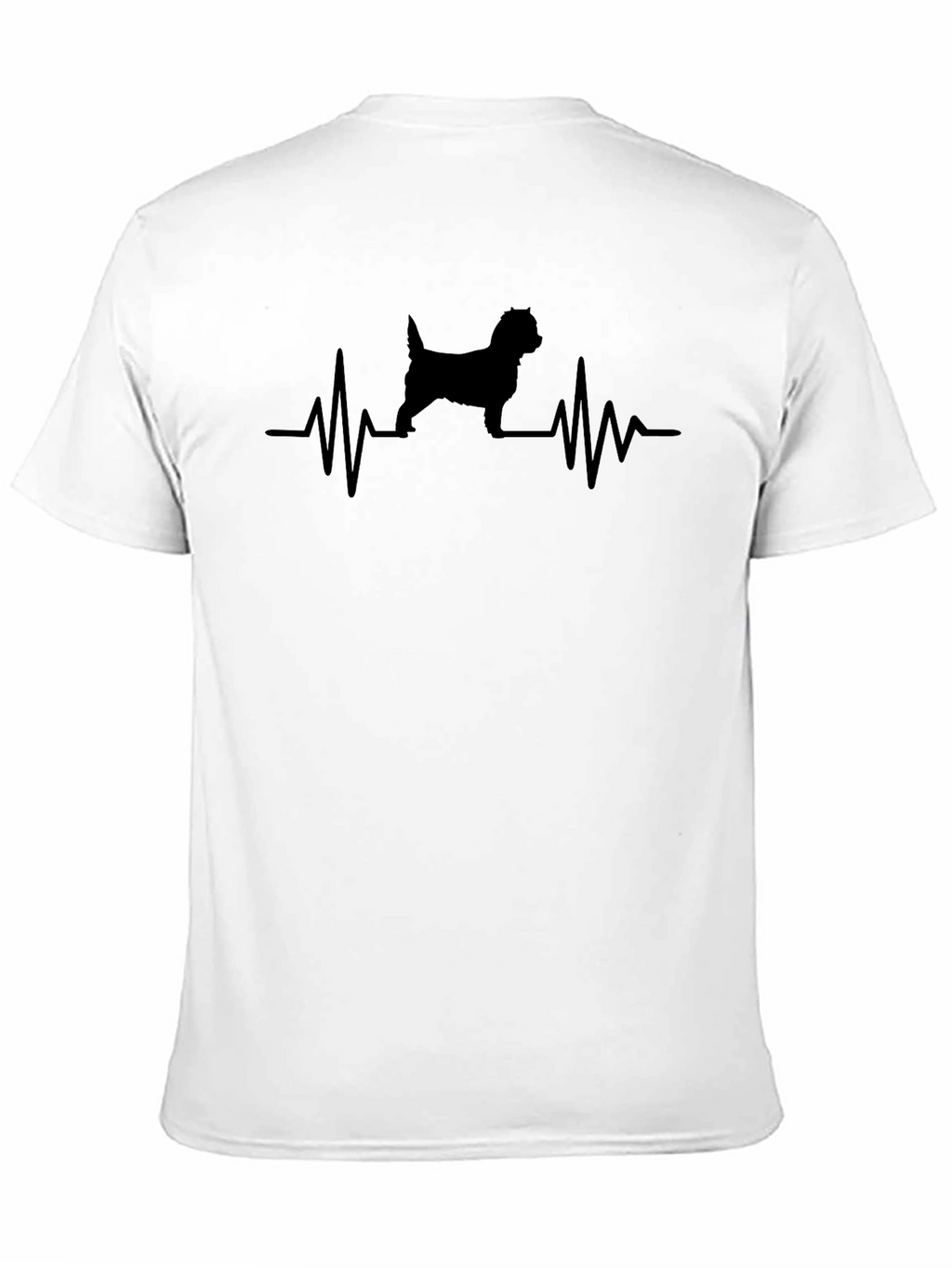 Dog Heartbeat T-Shirt - Black