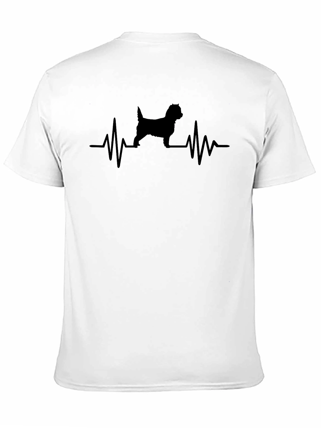 Dog Heartbeat T-Shirt - Black