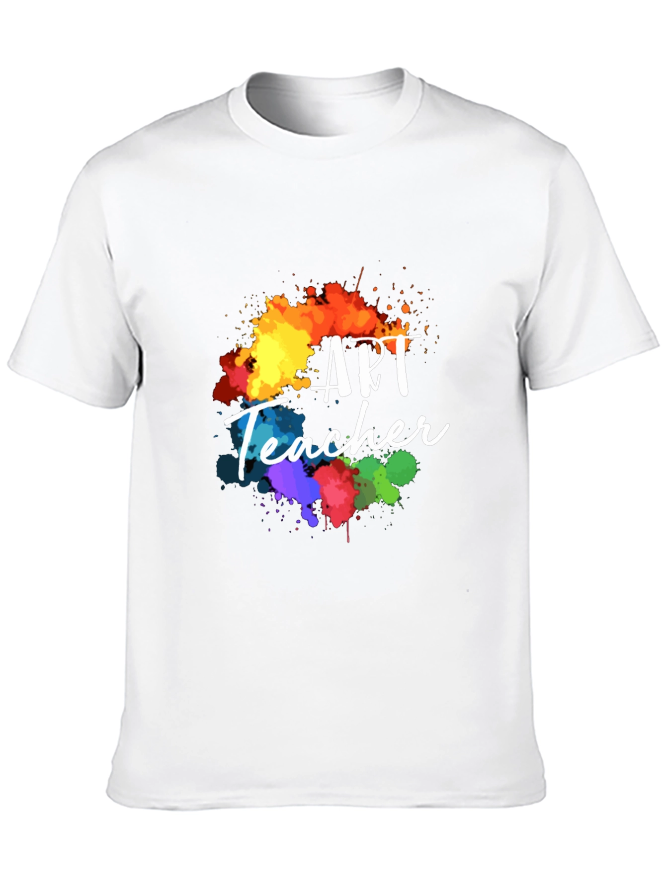Art Teacher Colorful Splatter T-Shirt