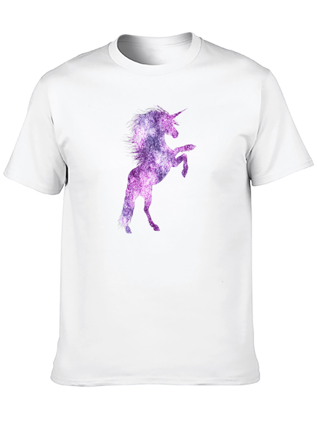 Unicorn Galaxy Graphic Print Black T-Shirt