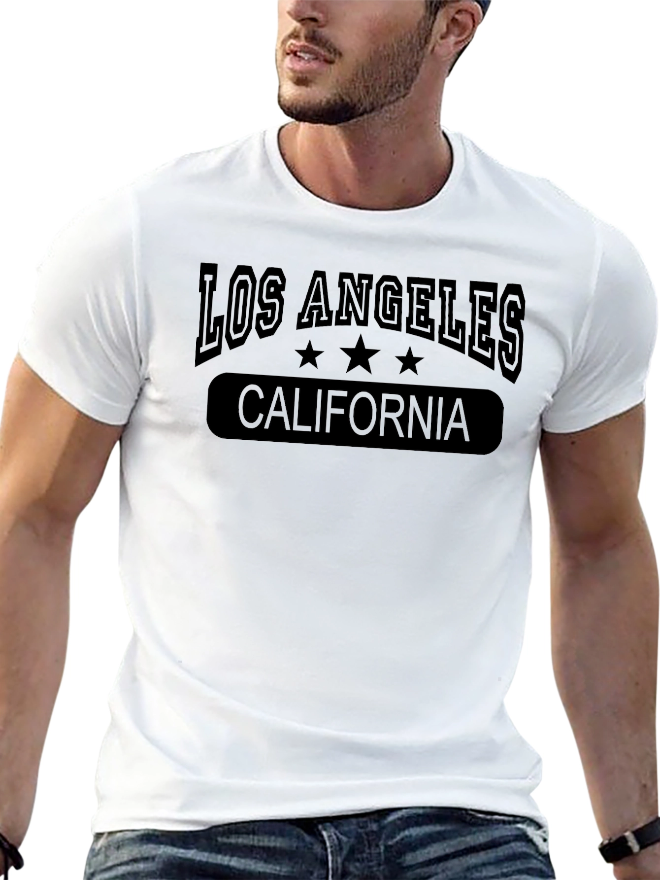 Los Angeles California Graphic Tee - Black
