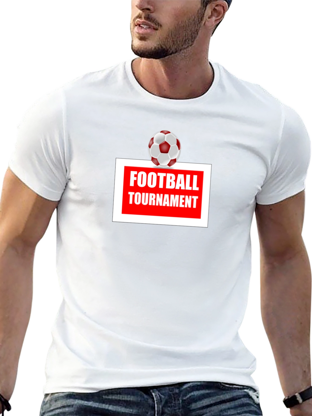 Football Tournament T-Shirt - Classic Black Tee