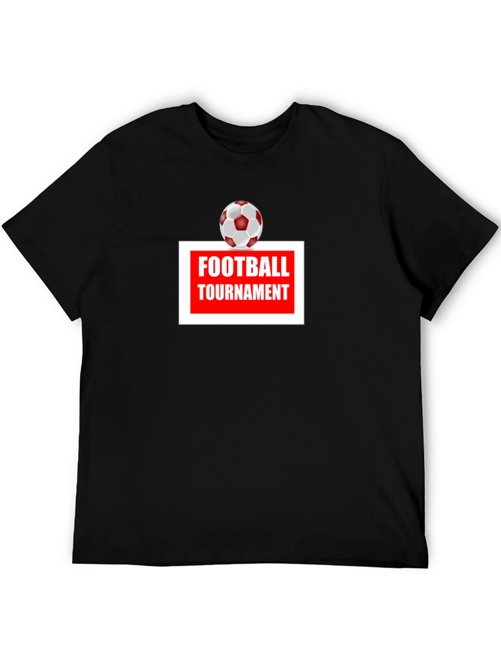 Football Tournament T-Shirt - Classic Black Tee