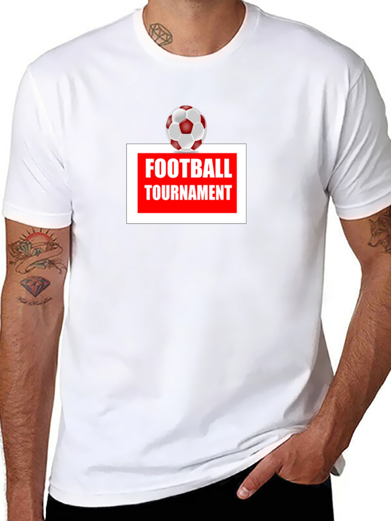 Football Tournament T-Shirt - Classic Black Tee