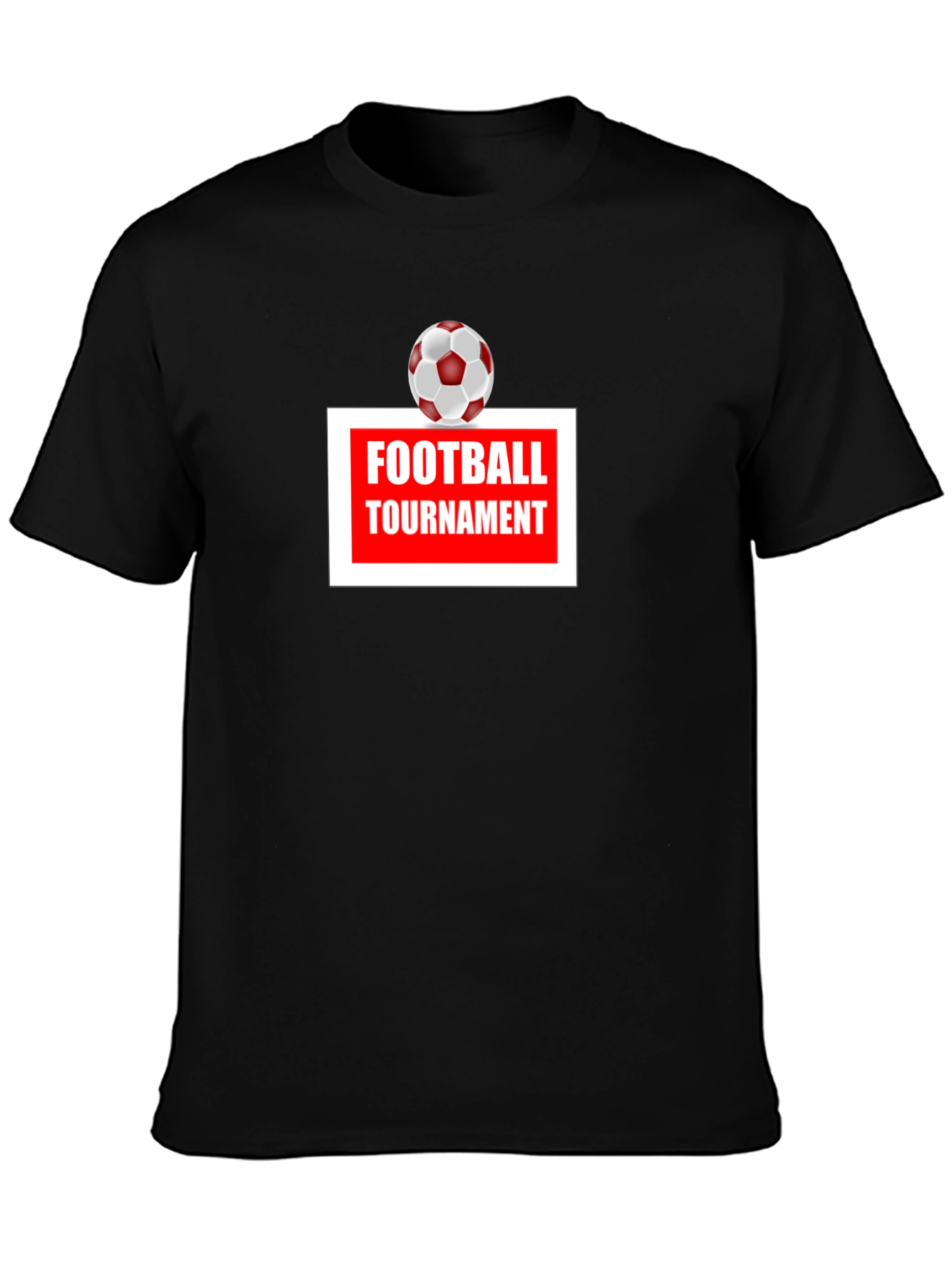 Football Tournament T-Shirt - Classic Black Tee