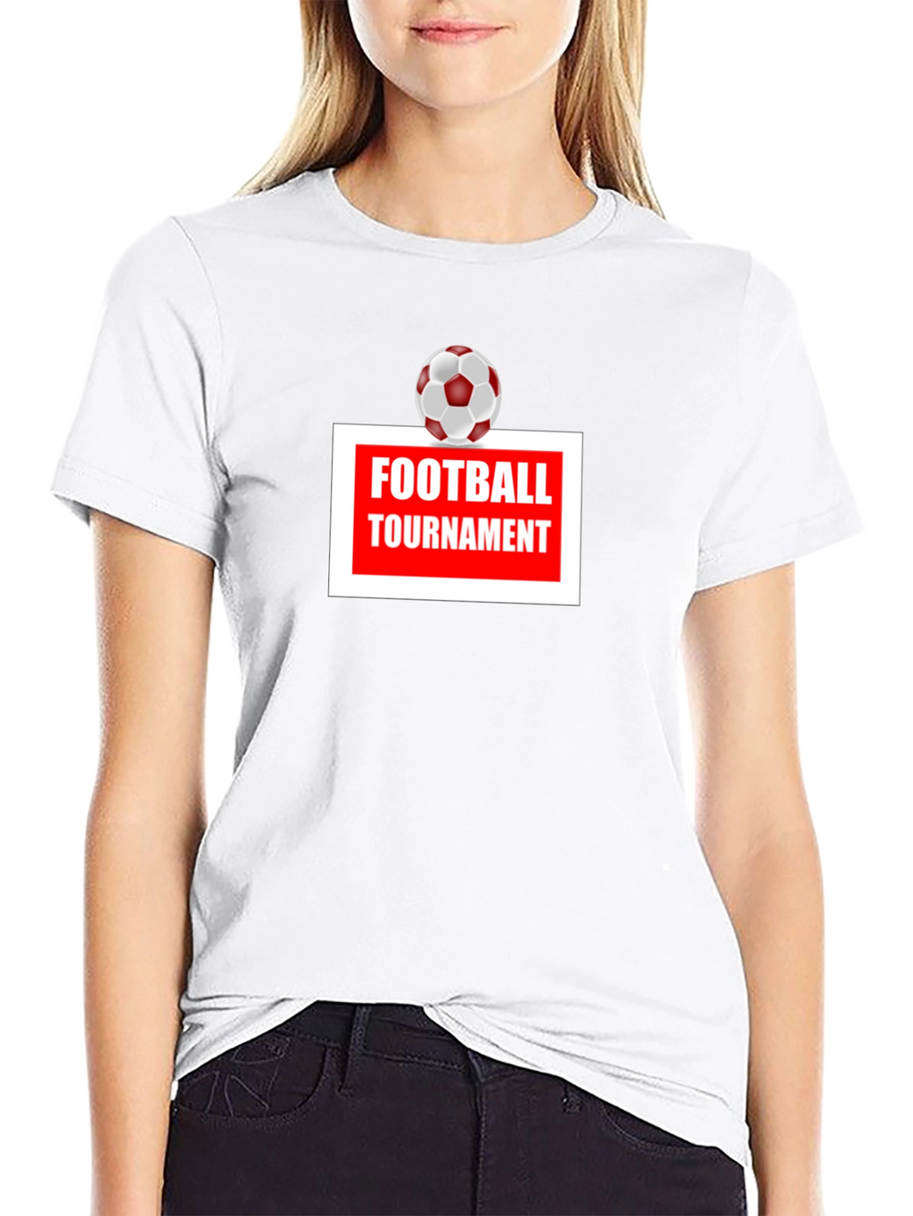 Football Tournament T-Shirt - Classic Black Tee