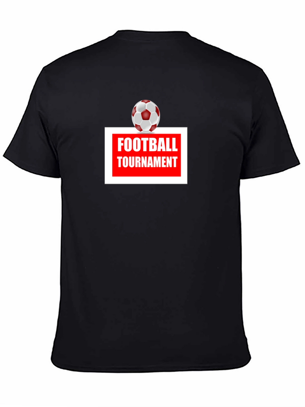 Football Tournament T-Shirt - Classic Black Tee