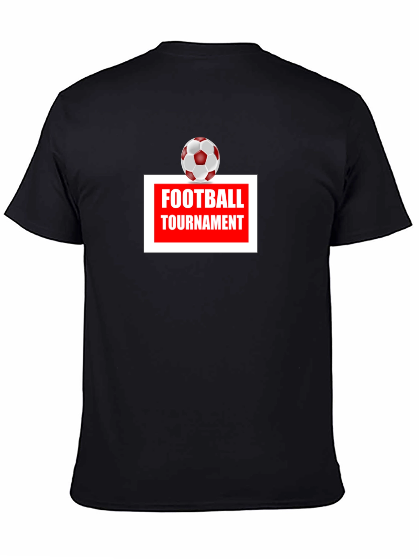 Football Tournament T-Shirt - Classic Black Tee
