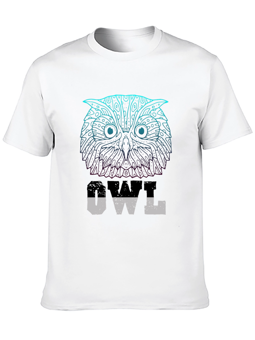 Owl Graphic Print T-Shirt - Casual Wear