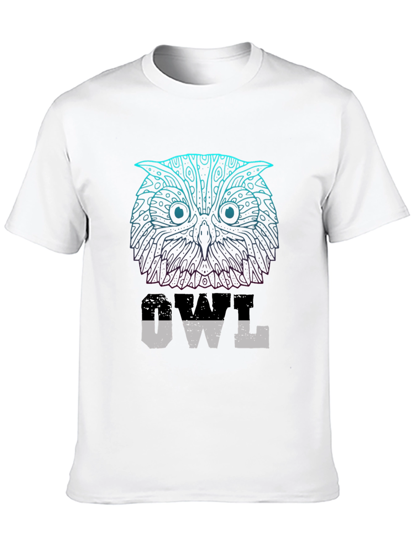 Owl Graphic Print T-Shirt - Casual Wear