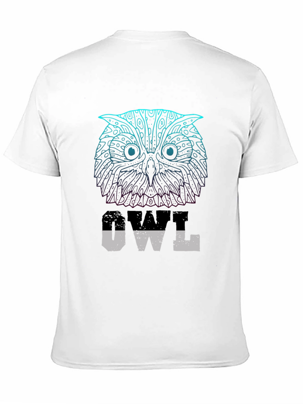 Owl Graphic Print T-Shirt - Casual Wear