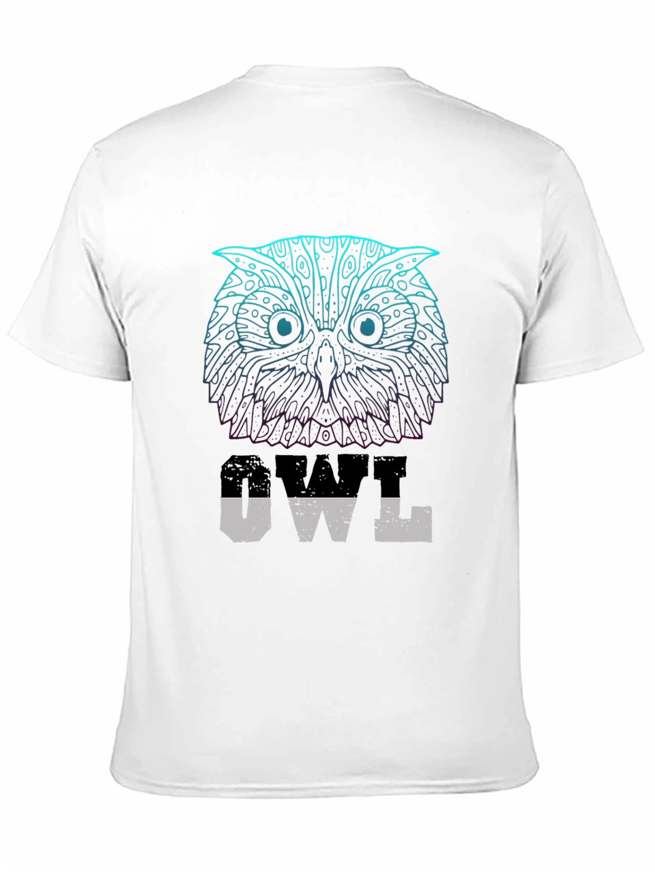 Owl Graphic Print T-Shirt - Casual Wear