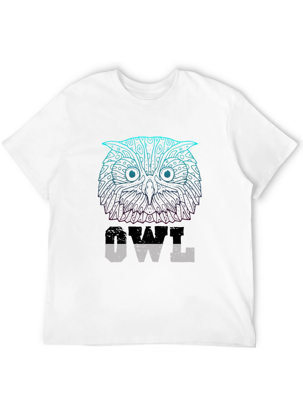 Owl Graphic Print T-Shirt - Casual Wear