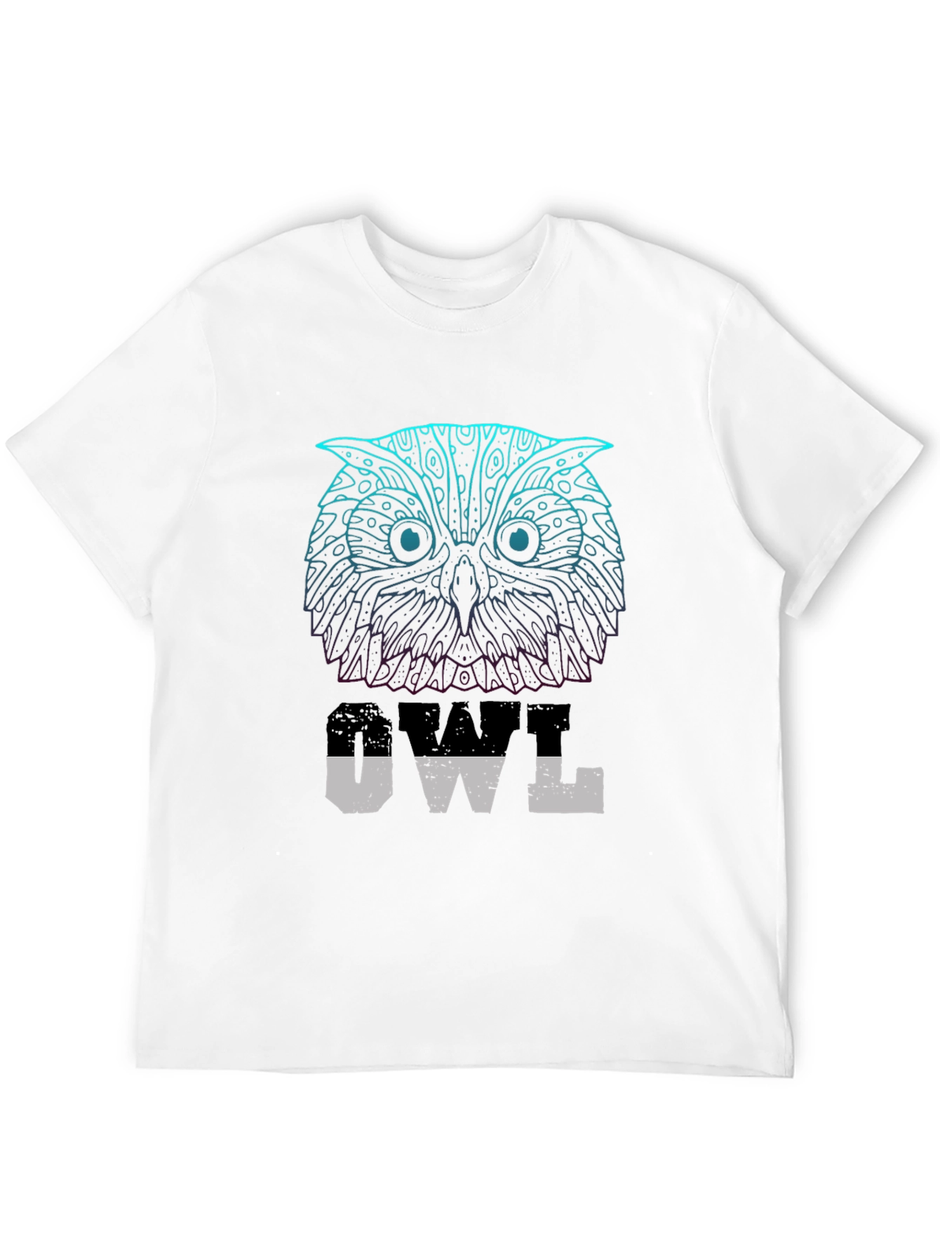 Owl Graphic Print T-Shirt - Casual Wear