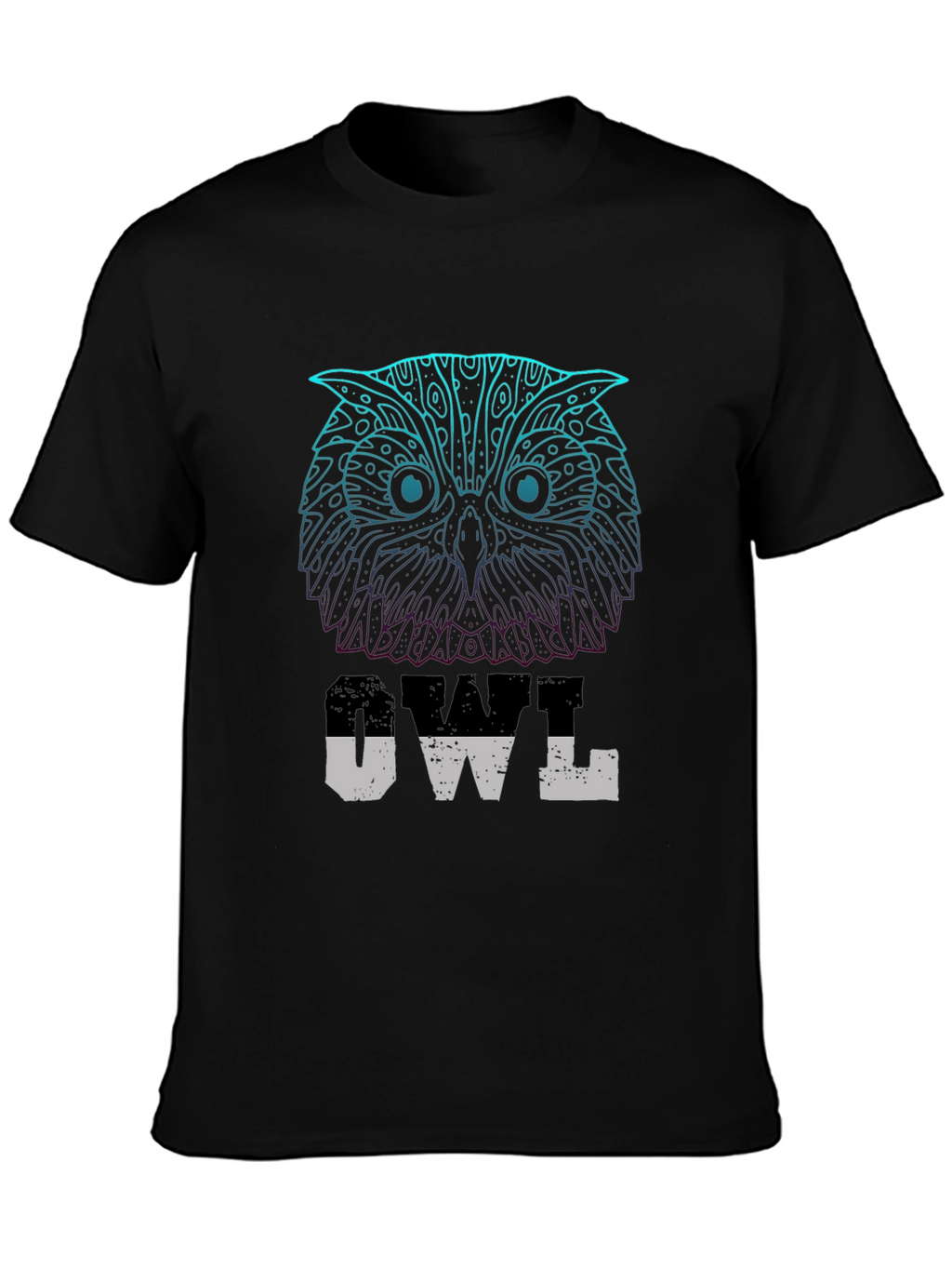 Owl Graphic Print T-Shirt - Casual Wear