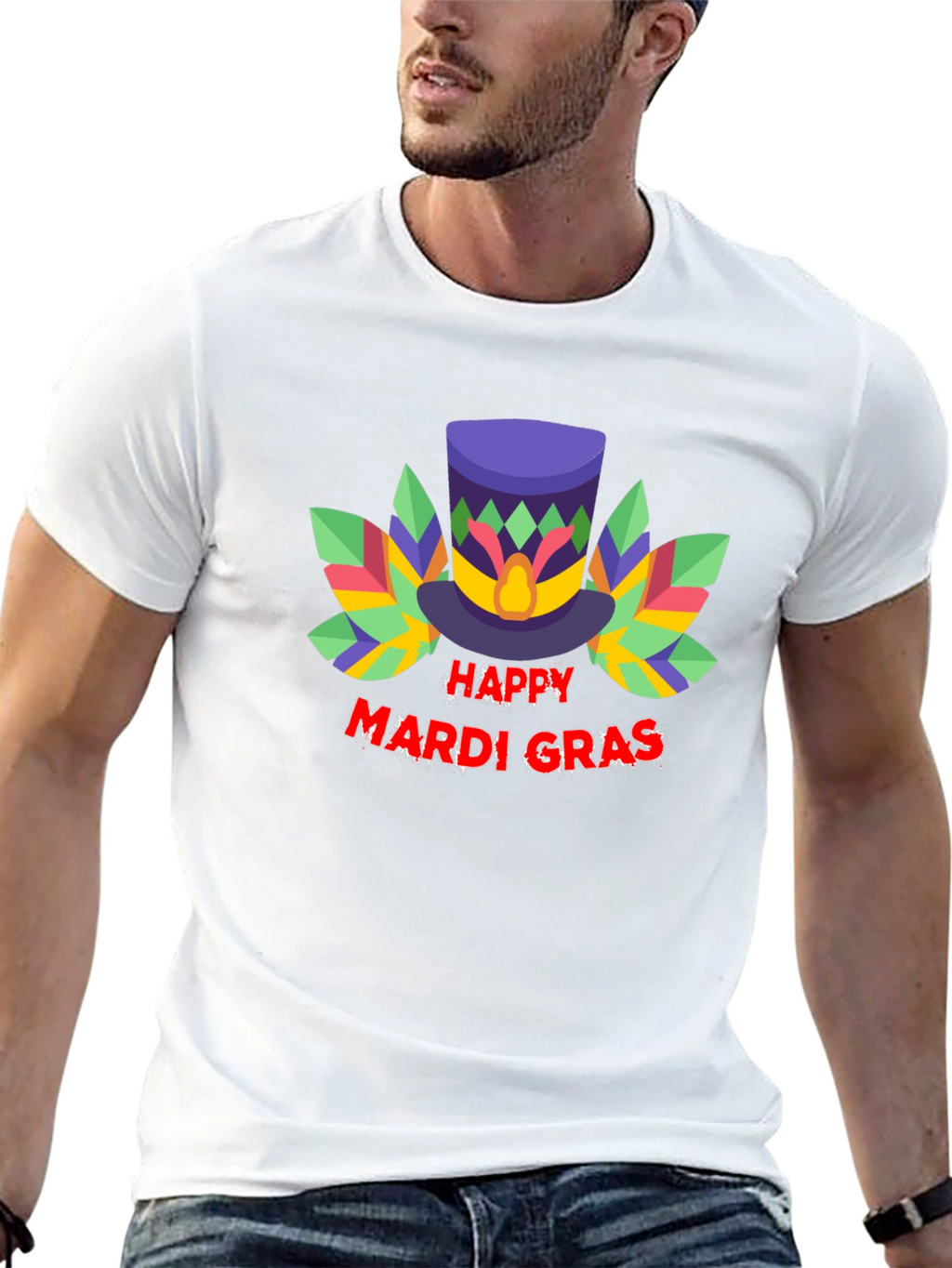 Happy Mardi Gras T-Shirt Party Tee