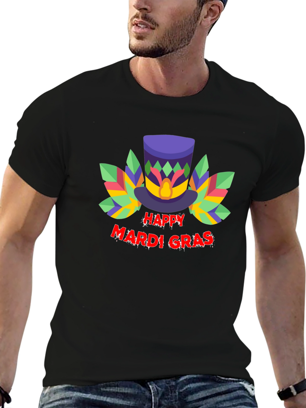 Happy Mardi Gras T-Shirt Party Tee