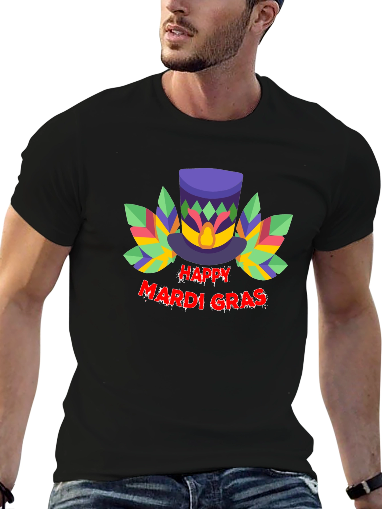 Happy Mardi Gras T-Shirt Party Tee