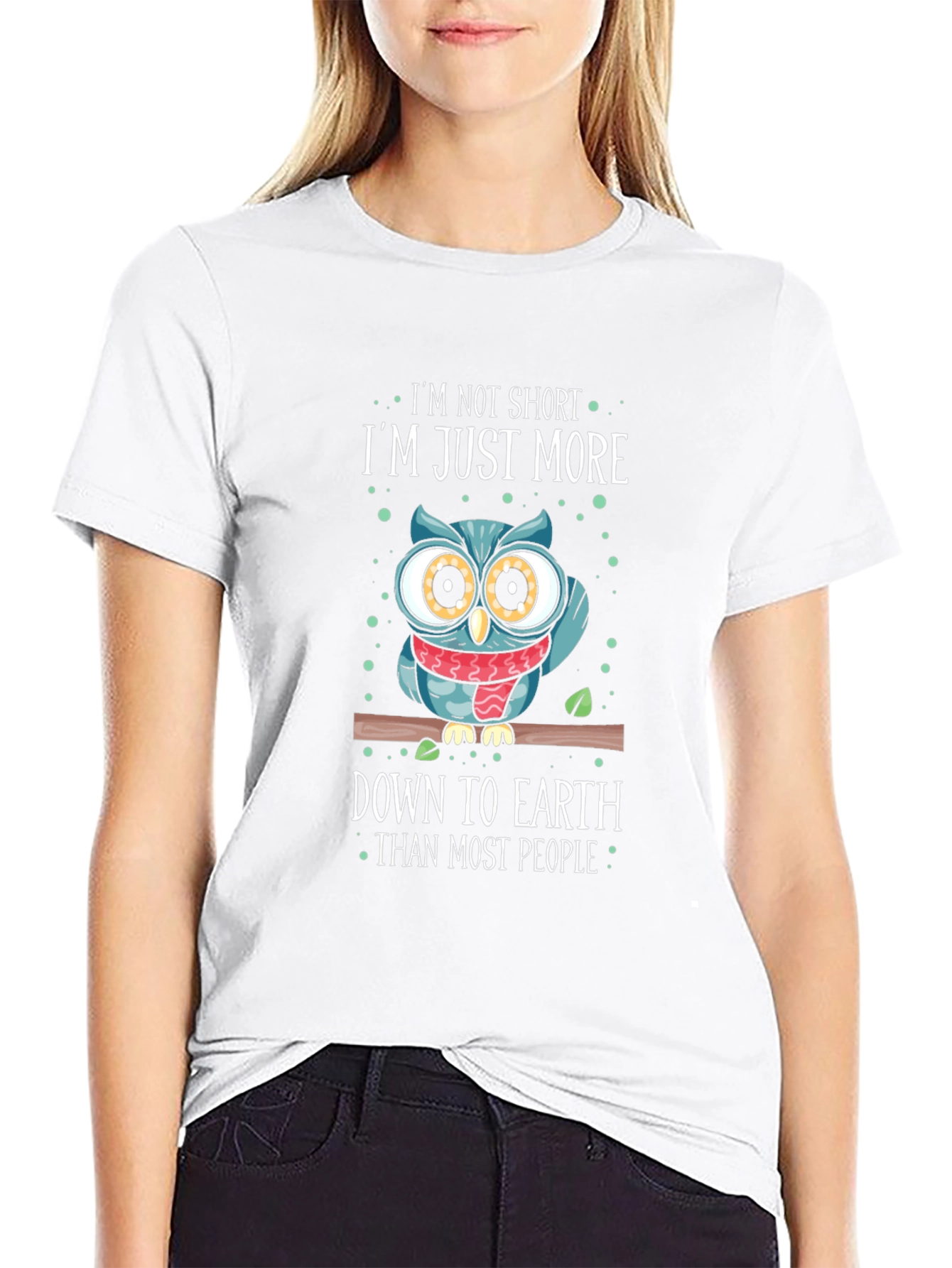Im Not Short Owl T-Shirt - Funny Graphic Tee