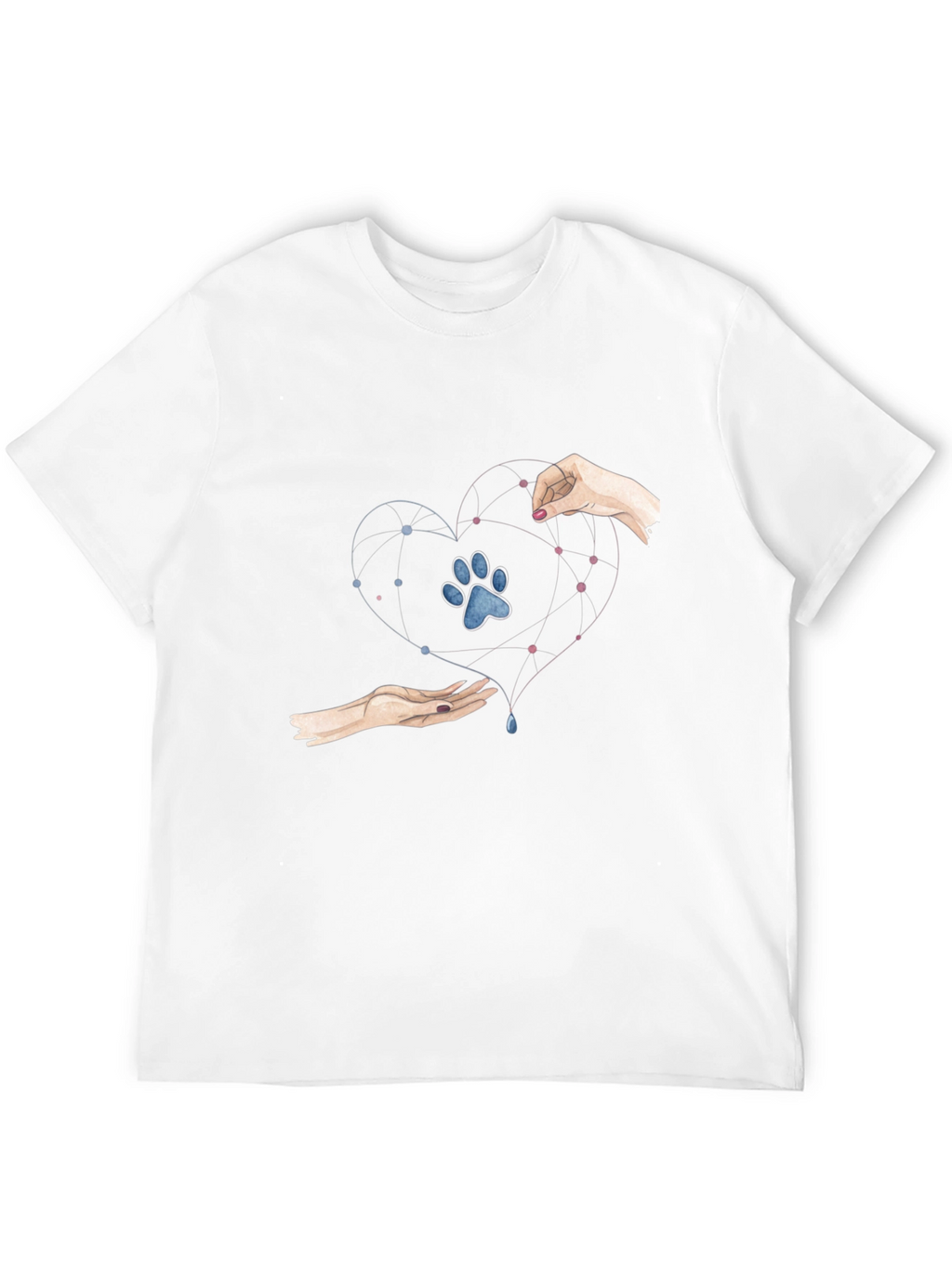 Heart Paw Print Graphic Tee