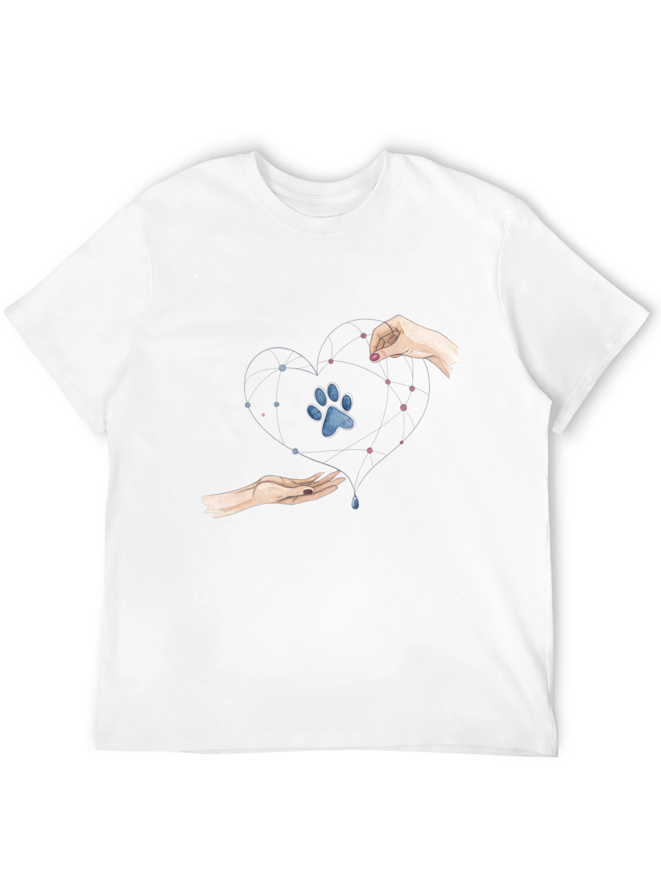 Heart Paw Print Graphic Tee
