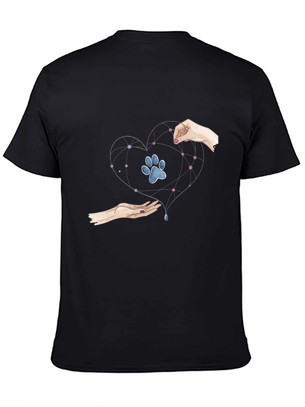 Heart Paw Print Graphic Tee