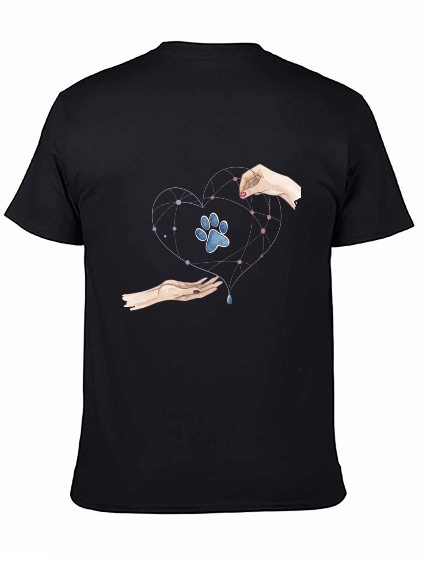 Heart Paw Print Graphic Tee