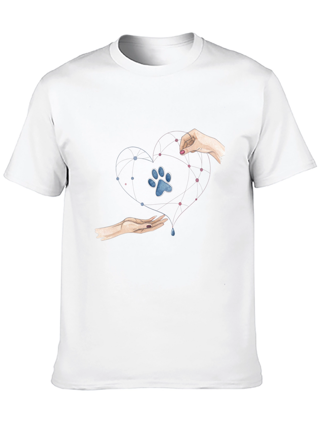 Heart Paw Print Graphic Tee