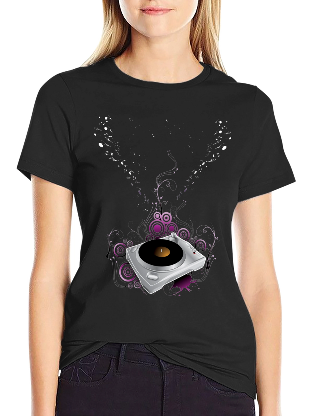 DJ Turntable Graphic Tee