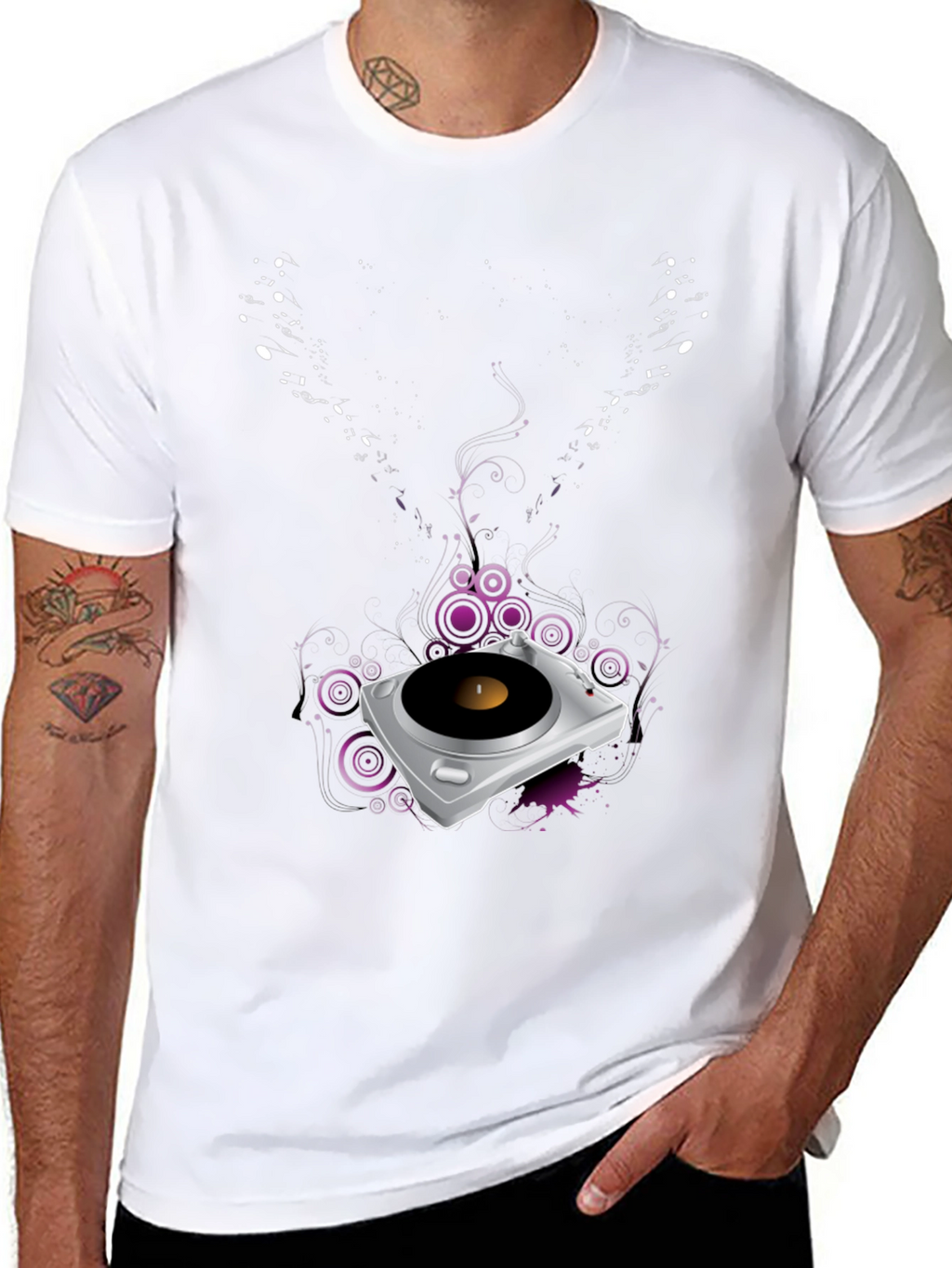 DJ Turntable Graphic Tee