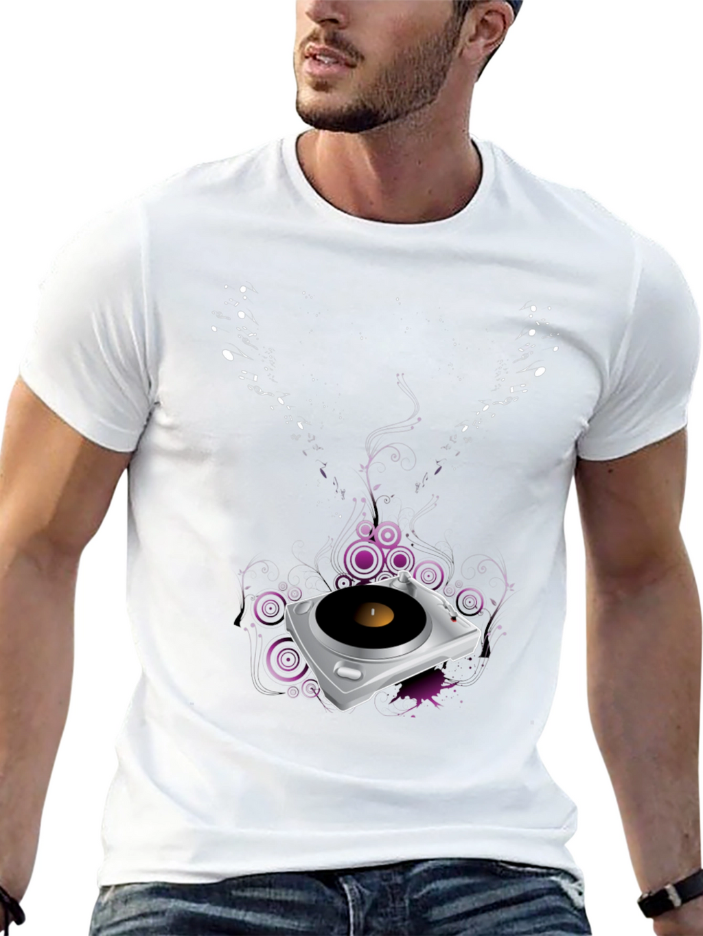 DJ Turntable Graphic Tee