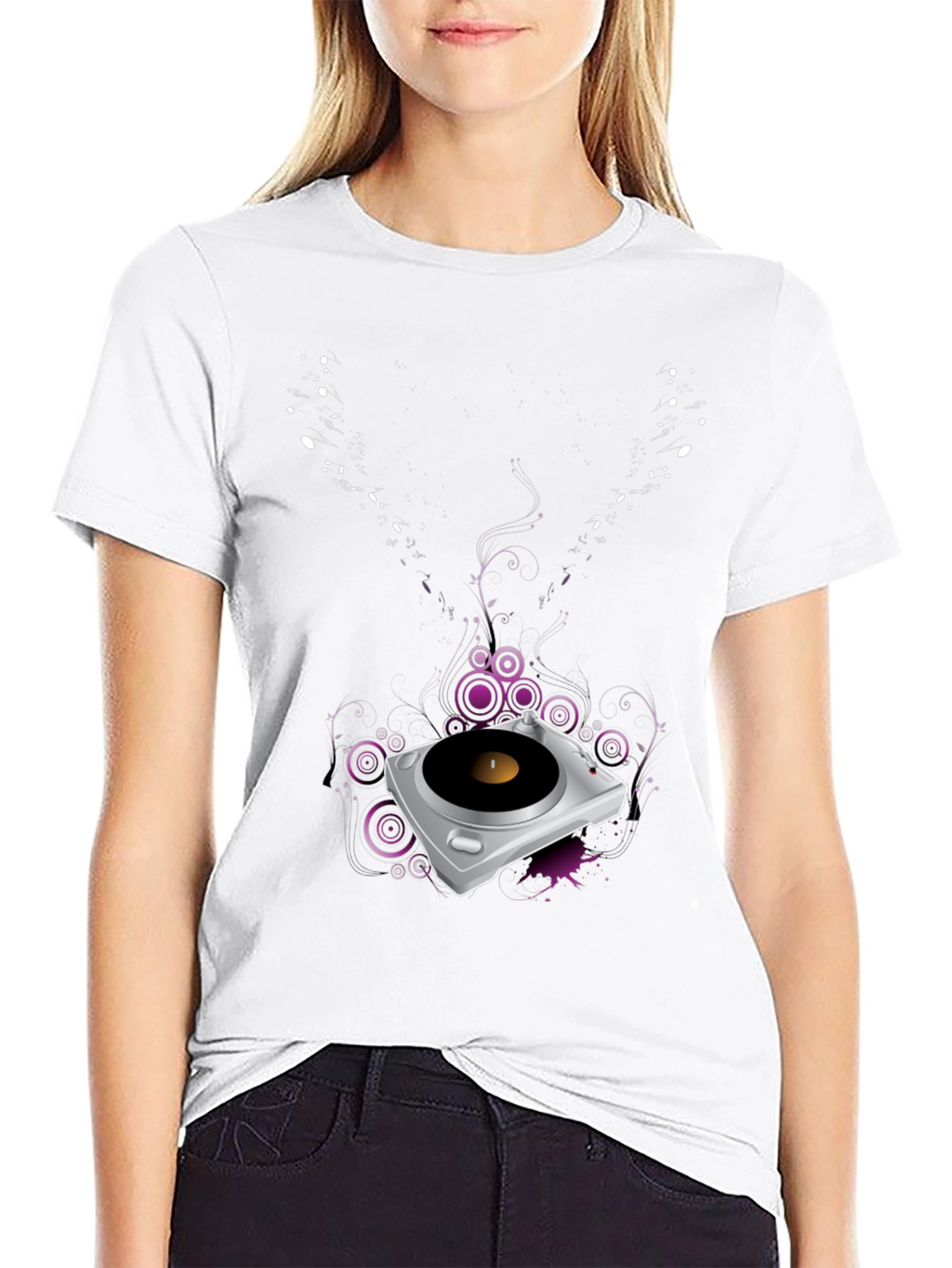 DJ Turntable Graphic Tee
